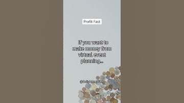 If you want to make money from virtual event planning... - Profit Facts #shorts
