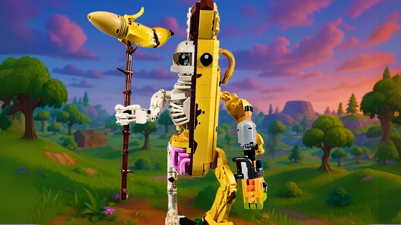 🔥 LEGO PEELY BONE 77072 from Fortnite – The Craziest BANANA Build Ever! | Timelapse + Showcase 🍌💀