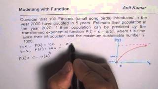 Model Population with Transformed Exponential Functions