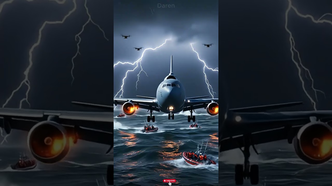 Unbelievable sea rescue! Plane and boats face 