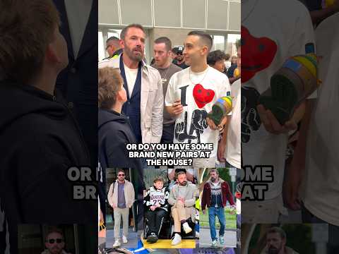Video Ben Affleck has a sneaker collection