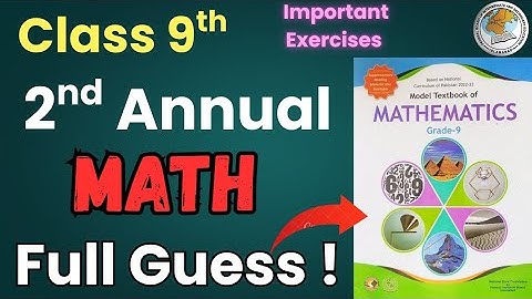 🔥 FBISE 9th Full Book Guess Paper 2025 | Most Important Questions & Exercises for 2nd Annual Exams!