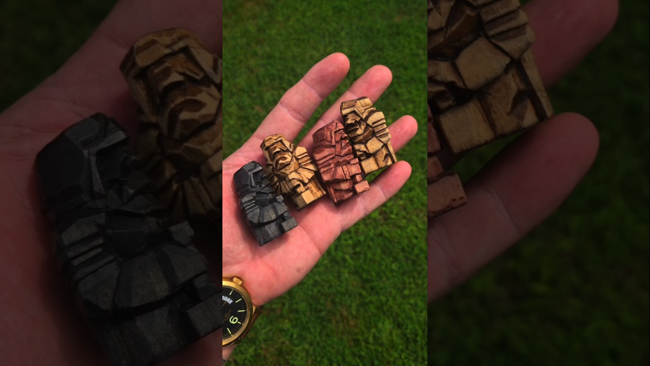 Beginner friendly first woodcarving,  Whittle Bity HammerWarriors!!