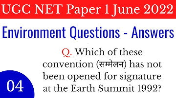 (Mock TEST 4) People, Development & Environment 8 Most Important MCQs For NET Paper 1 June 2022