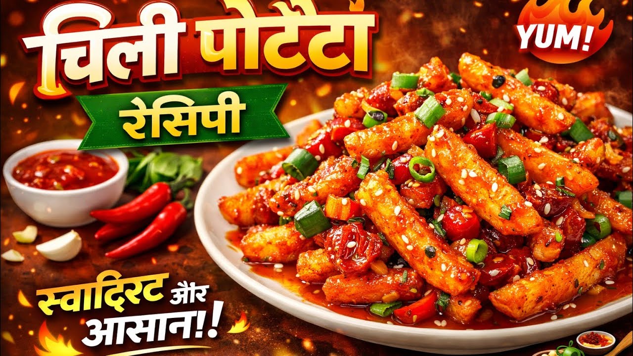 Chilli potato ki ful recipe 🥰🥰