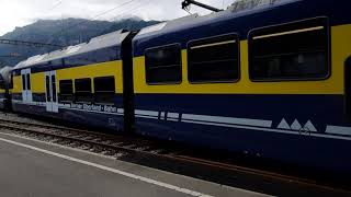 Berner Oberland Bahn BOB / Einfahrt Interlaken Ost BE
