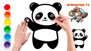 How To Draw A Cute Panda Easy Drawing For Kids