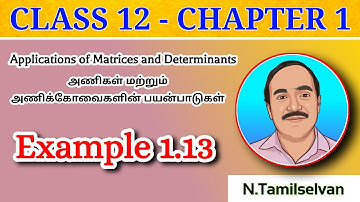 CLASS 12 | CHAPTER - 1 | EXAMPLE 1.13