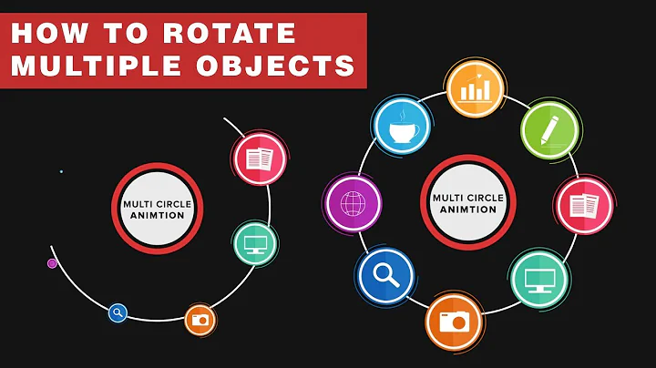 How to Animate Multiple Circle Rotation in After Effects, Motion Graphics Tutorial