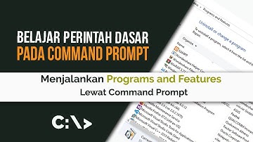Belajar Command Prompt 98 | Menjalankan Program And Feature Lewat CMD