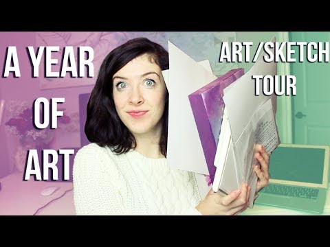Artwork + Sketchbook Tour 2017 - YouTube