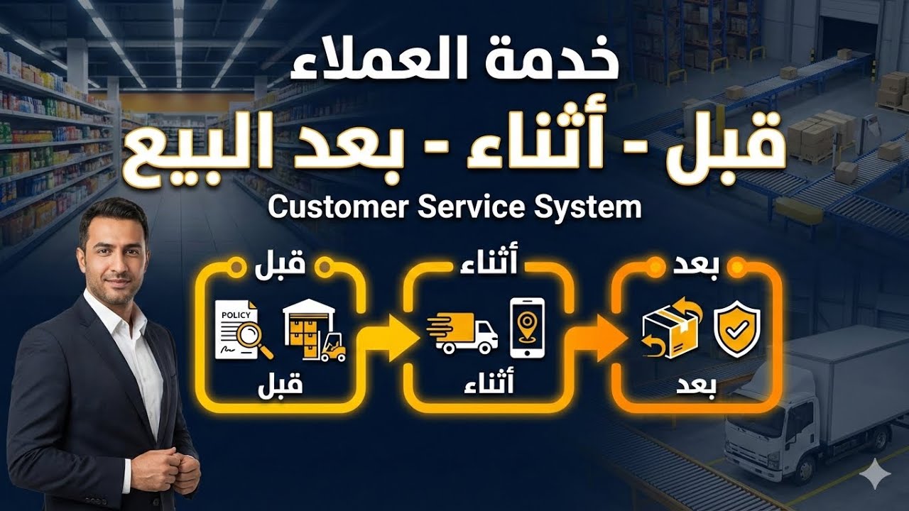 خدمة العملاء في الريتيل وسلسلة الإمداد | قبل وأثناء وبعد البيع