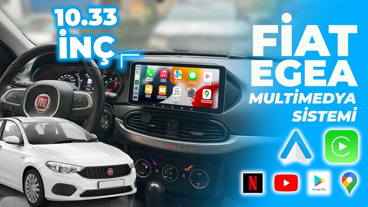 Fiat Egea (2015-2024) CarPlay ve AndroidAuto Destekli Multimedya Sistemi➡ 22-490