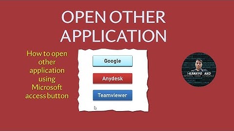 Ms Access VBA: How to open other application using microsoft access button