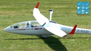 DG 1000 S 1:2.25 PARITECH 2X QUINTUS 1:4 RC SCALE GLIDER AIRSHOW AEROBATIC FLIGHT GLIDING FAIR