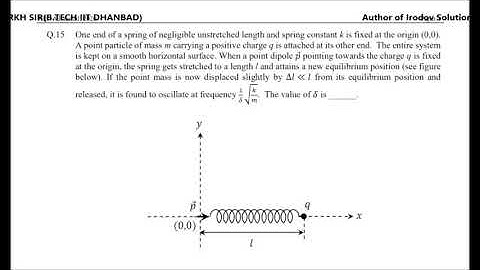 IIT JEE ADVANCE 2020 PAPER-1 QUESTION.15 Solution by RKH Sir