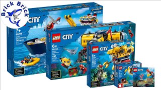 LEGO City Compilation All Deep Sea Explorers 2020 Sets - Speed Build Review