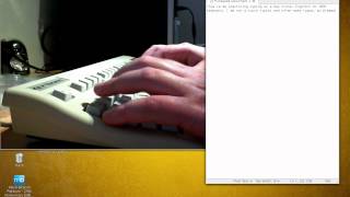 Typing on a Key Tronic KT2001PS2UK