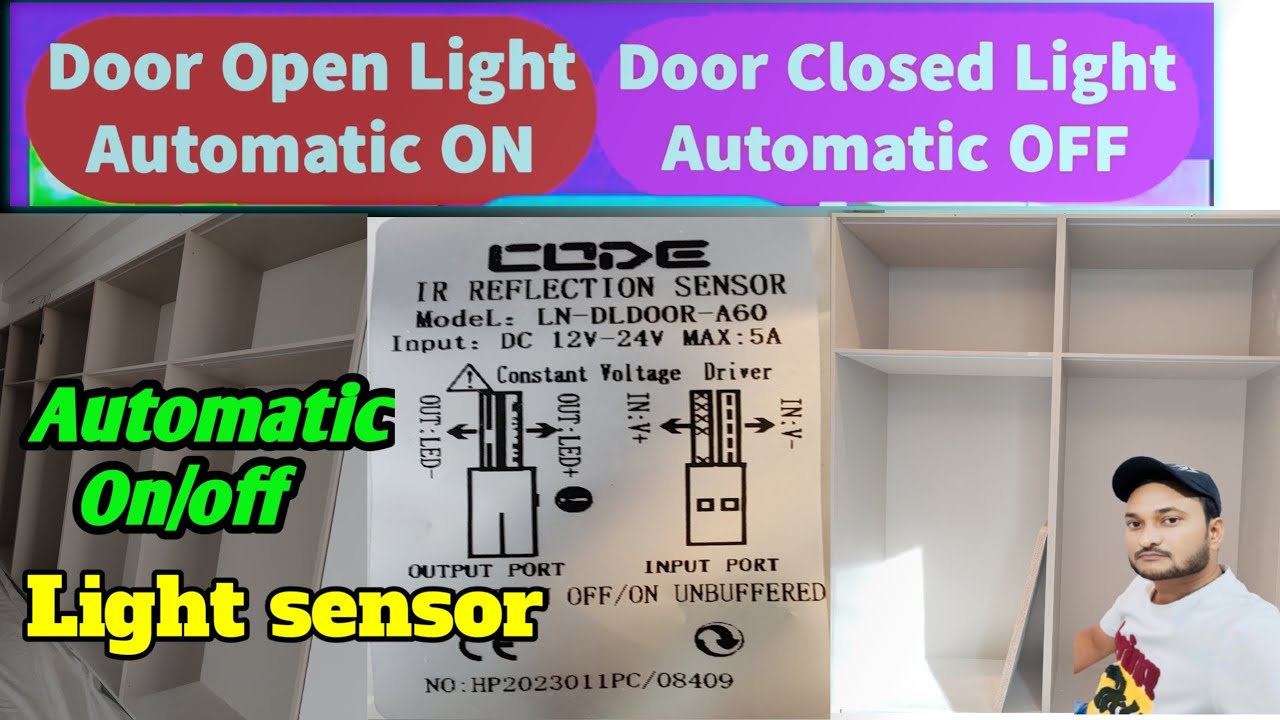 New Electrical Video / Sensor Light Connection || Automatic On/Off ...
