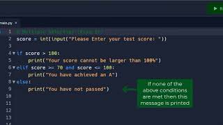 National 5 Software Development - Else If Statements
