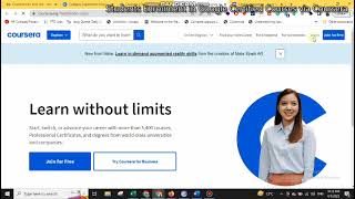 How to Join and enroll in Coursera