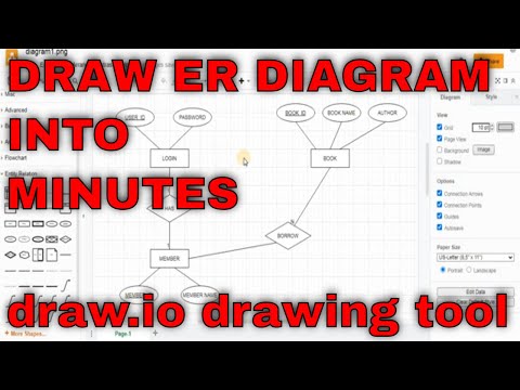 How to draw ER diagram | Entity Relationship Diagram | draw.io