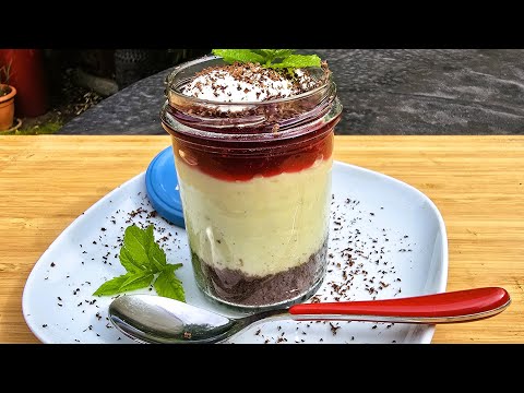 American Cheesecake from the jar, sous vide