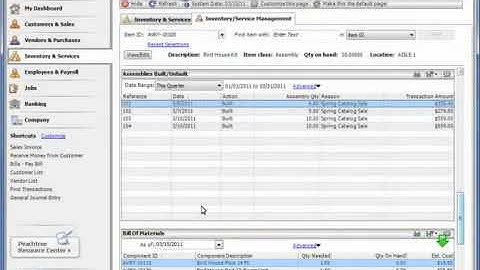 Enhanced Assemblies Reporting Tutorial  Sage Peachtree