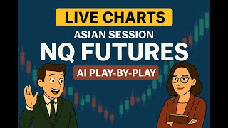 Asian Session: Nasdaq Live Charts | NQ Futures | AI Trading Insights & VWAP Zones (08-15-25)