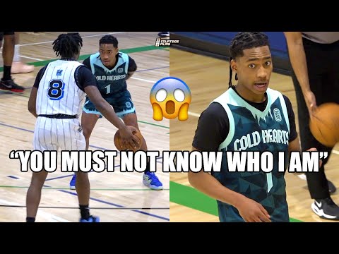 "I'LL GUARD YOU WITHOUT HANDS" Rob Dillingham GETS HEATED in Overtime Elite Game!