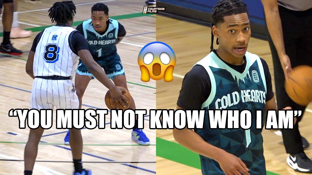 WATCH: "I'LL GUARD YOU WITHOUT HANDS" Rob Dillingham GETS HEATED in Overtime Elite Game!