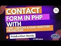 Build a Secure Contact Form with PHP | CSRF, CAPTCHA &amp; Email Injection Protection!