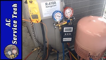 R-410A Charging! Weighing in Refrigerant Charge through the High Side Red Gauge and Why!