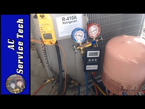 R-410A Charging! Weighing in Refrigerant Charge through the High Side Red Gauge and Why!