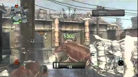 Ballistic Knife kill through Glass