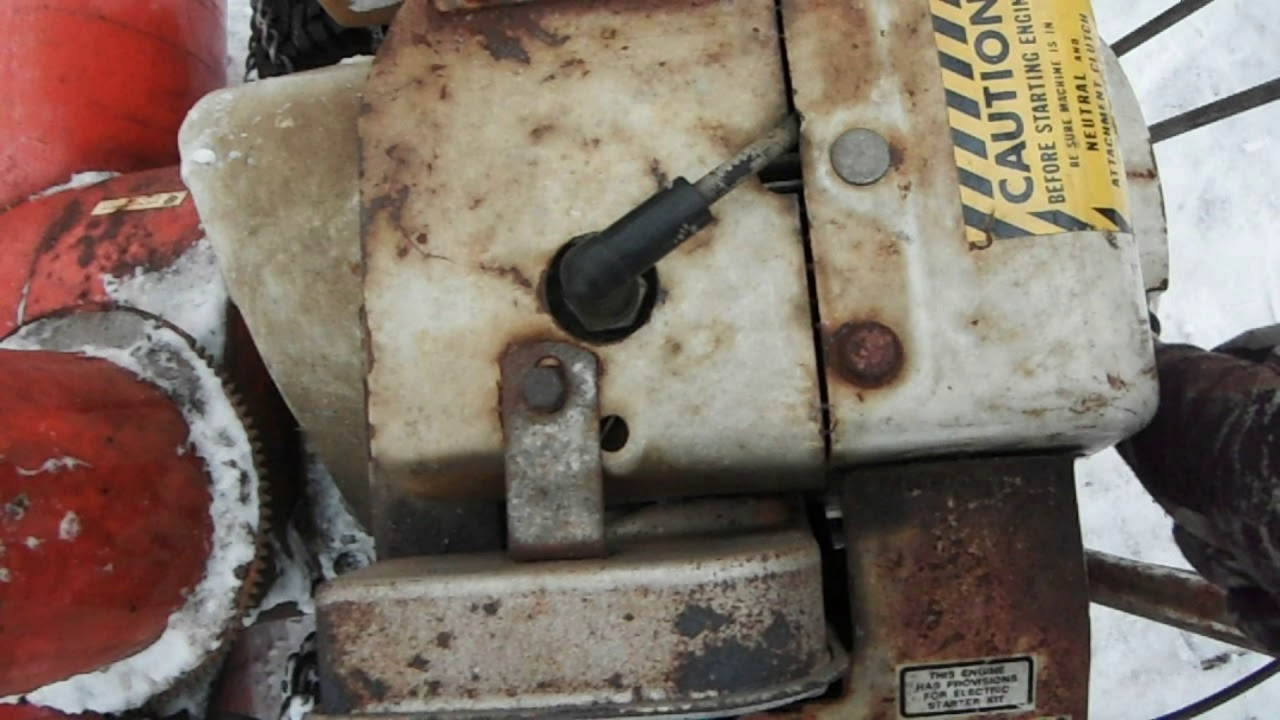 1975 Ariens Snowblower Cold Start - YouTube