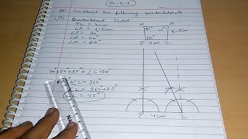 Q 1 (ii), Ex 4.3 - practical geometry - Chapter 4  - maths class 8th - NCERT