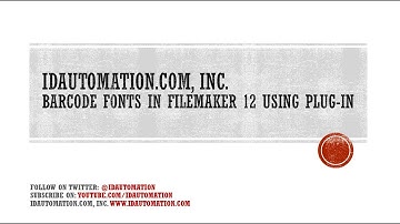 How to Create #2D-Barcodes in FileMaker Pro 12 using Barcode Fonts