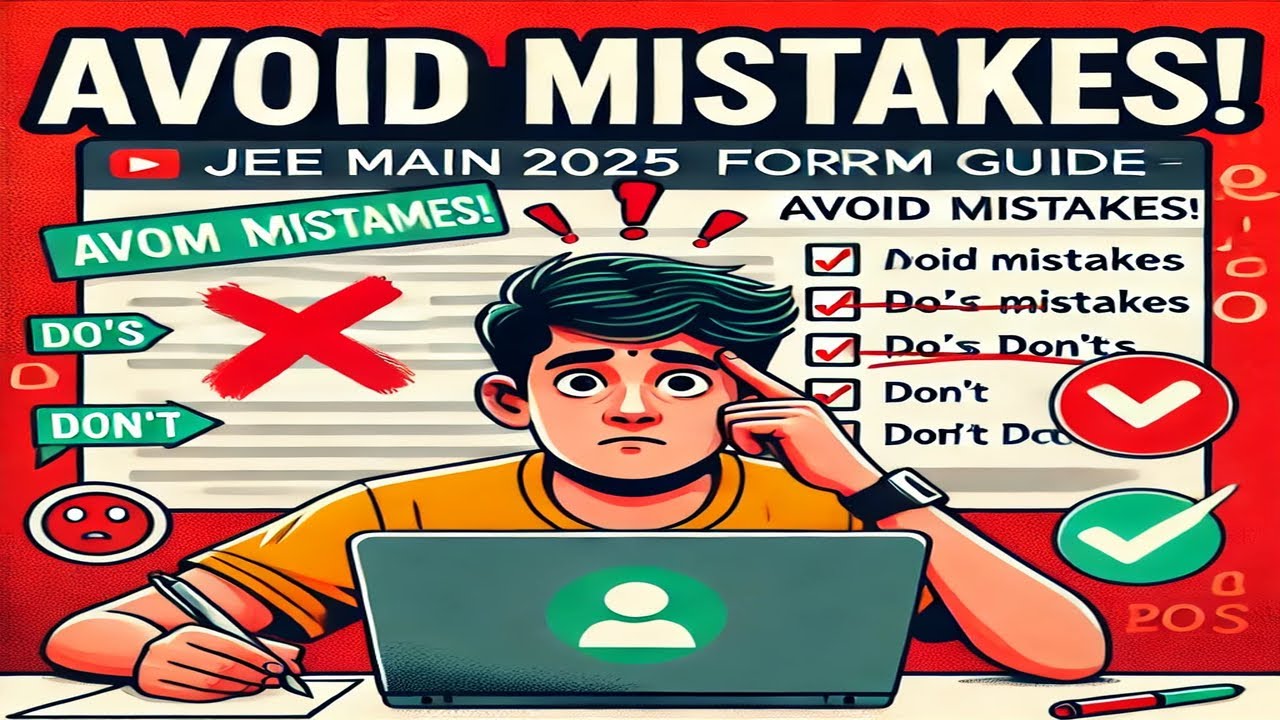 Avoid Mistakes! JEE Main 2025 Application Form Filling Guide - YouTube