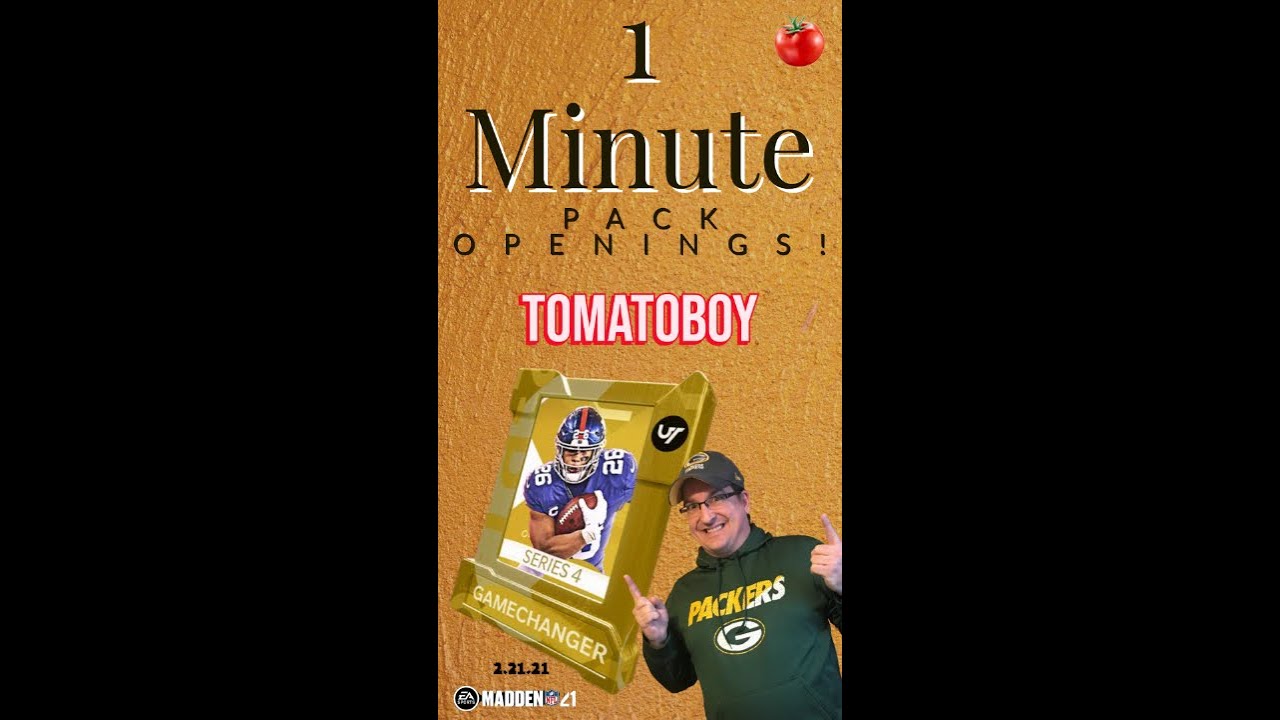 OPENING ALL OF THE GAMECHANGER PACKS IN UNDER 1 MINUTE!!! MADDEN 21 SHORT!