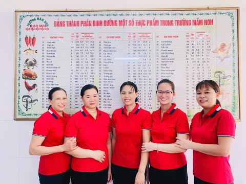 Bếp ăn hạnh phúc trường mầm non Hoa Mai