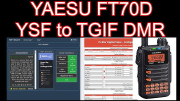 Yaesu FT70D - TGIF DMR Network Cross Mode YSF to DMR