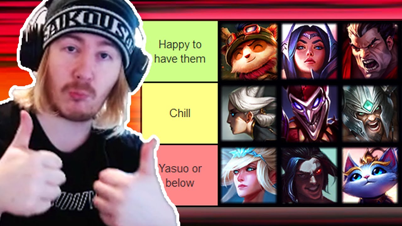 I've made a complete tier list ranking all the champions in league of  legends based on how good I think their hugs would be, hope you enjoy :) :  r/leagueoflegends