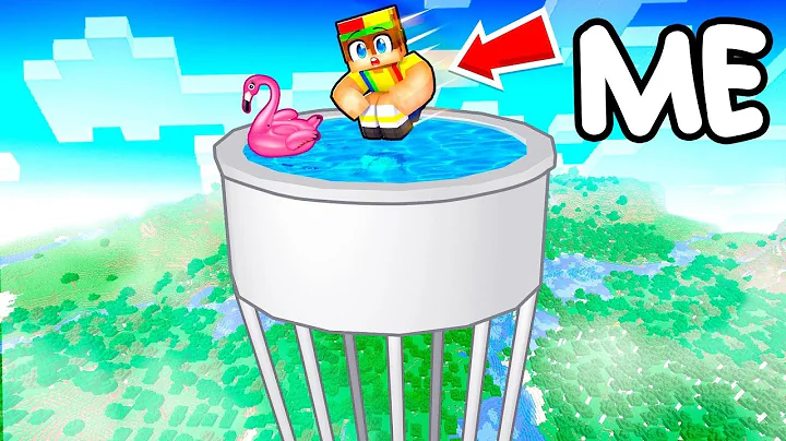 I Built The Worlds TALLEST POOL In Minecraft!