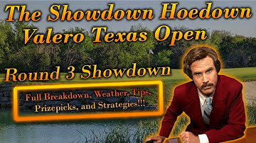 PGA DFS: Showdown Hoedown Round 3 | Valero Open | DraftKings Strategies & (Not) Picks | Underdog