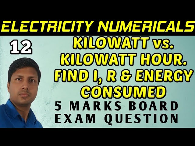 DISTINGUISH BETWEEN KILOWATT AND KILOWATT HOUR. FOR A HEATER RATED AT 4.4 kW; 220V CALCULATE THE.... class=