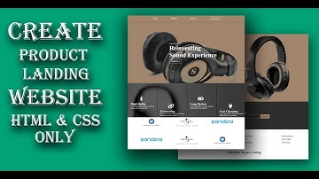 Responsive Product Landing Page Website Using HTML CSS Only || Part one