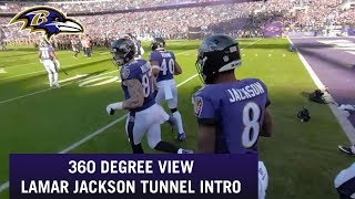 Lamar Jackson Tunnel Entrance 360 Degree View