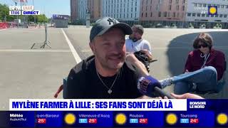 Mylène Farmer - Nevermore 2023 - Les premiers fans devant le stade à lille (BFMTV LILLE) J-3