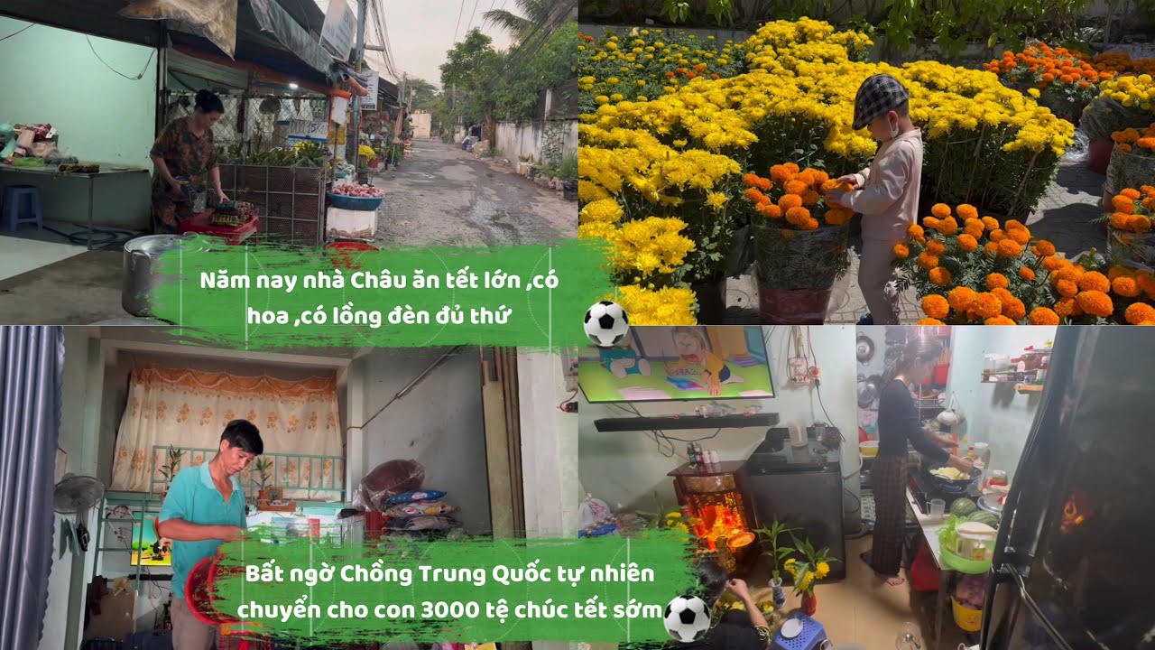 Năm nay nhà Châu ăn tết lớn.Bất ngờ chồng TQ chuyển cho con 3000 tệ chúc tết sớm 